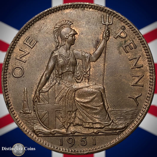 Great Britain 1951 Penny 1d GB7331