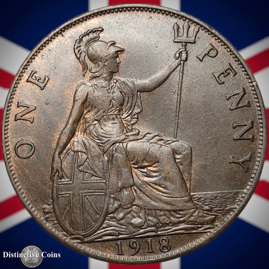 Great Britain 1918 Penny 1d GB6875