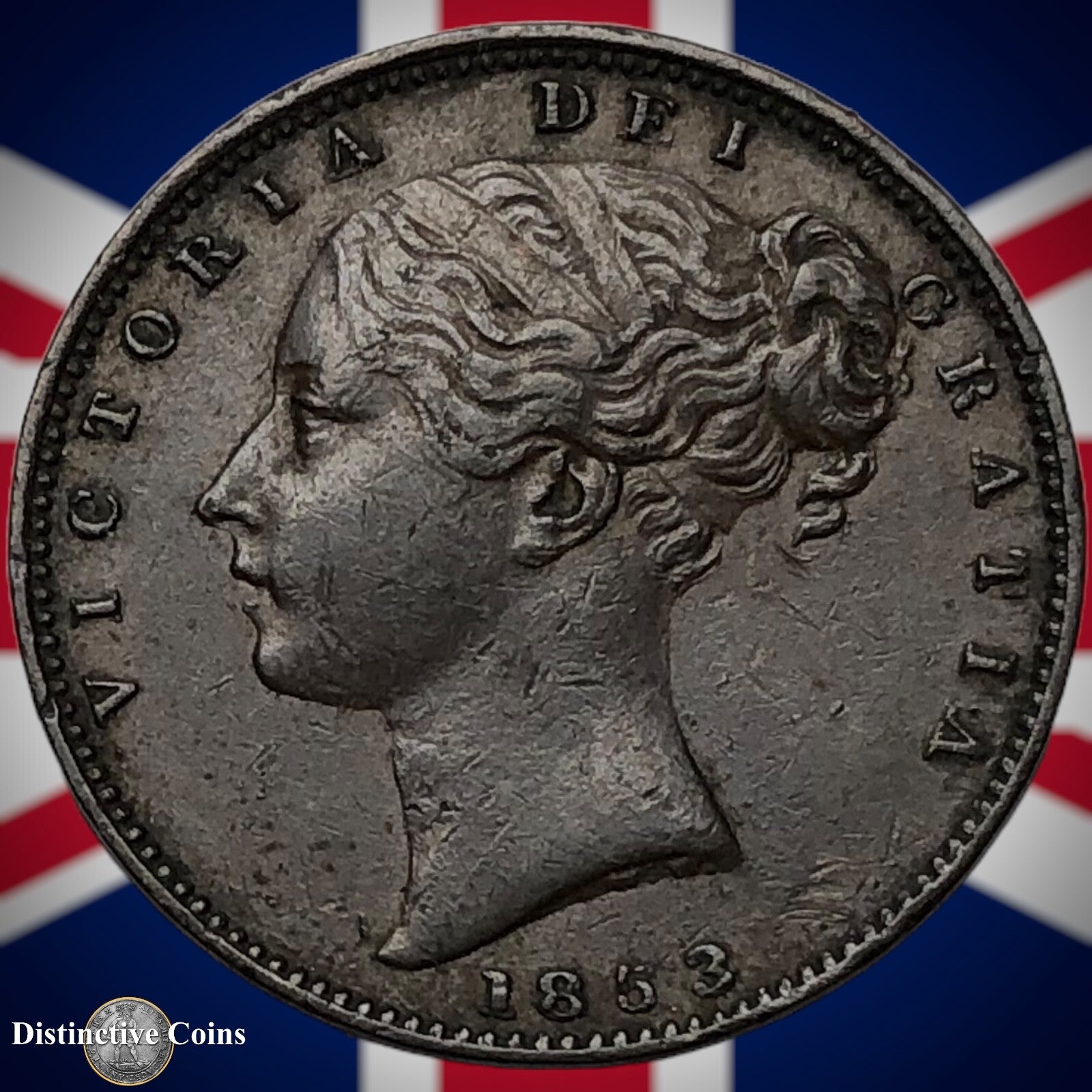 Great Britain 1853 Farthing 1/4d GB3466