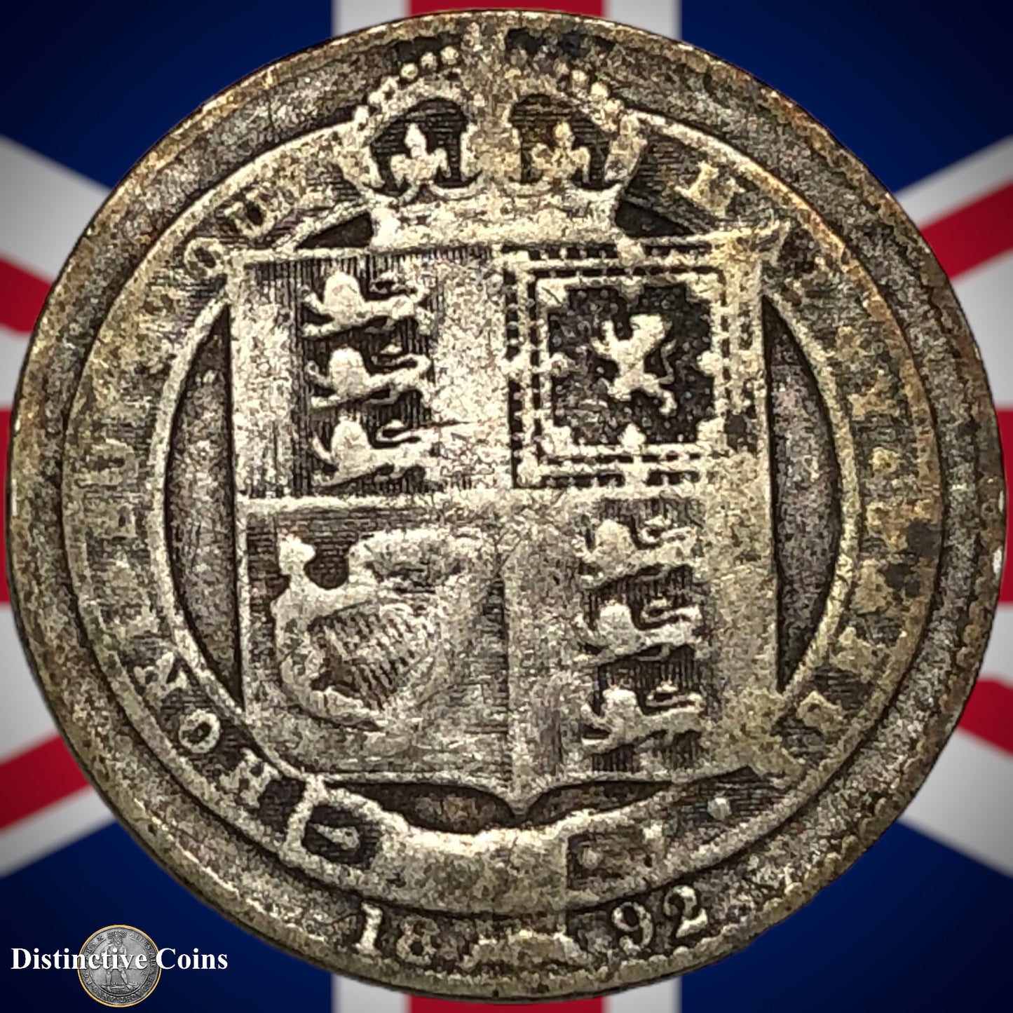 Great Britain 1892 British One Shilling GB0592