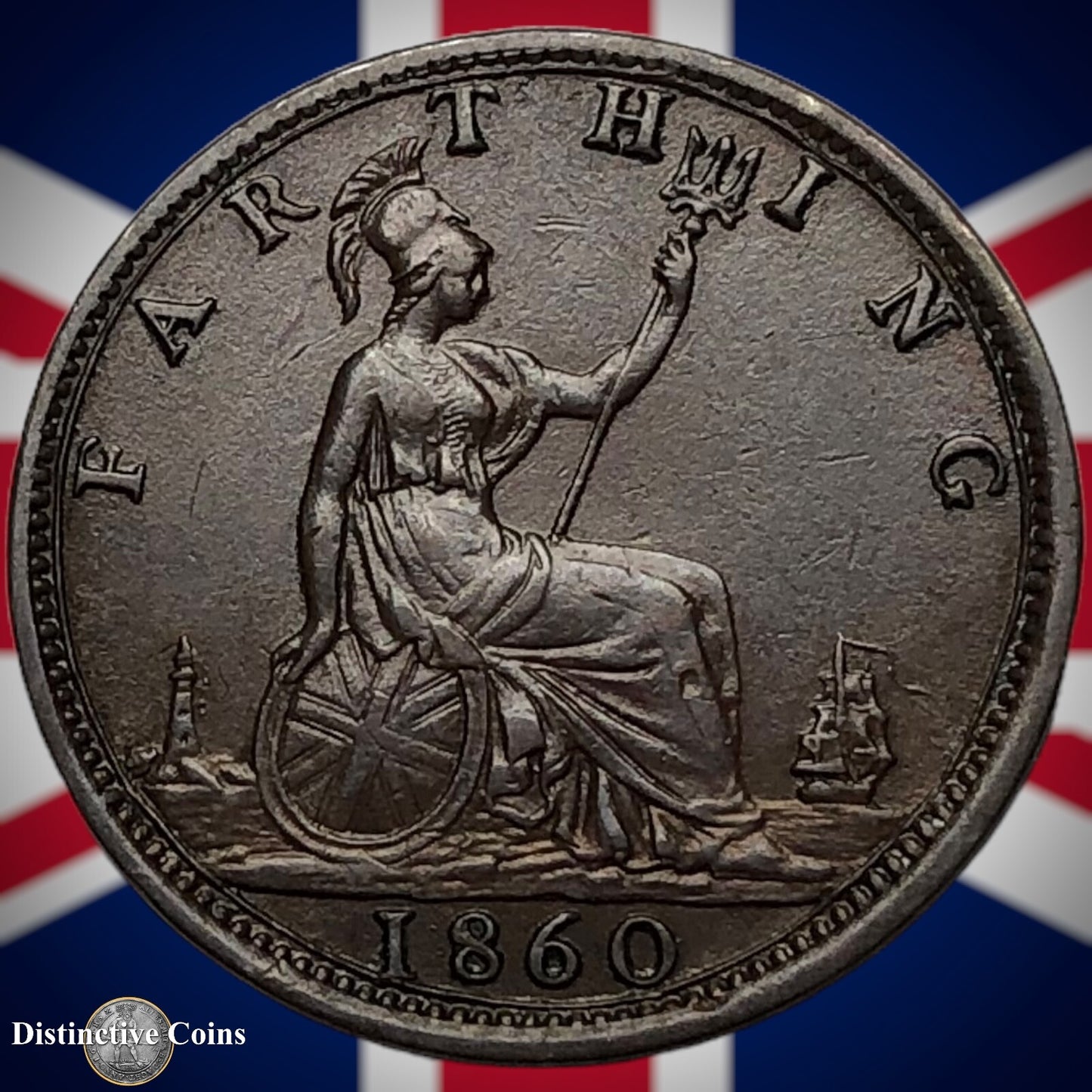 Great Britain 1860 Farthing 1/4d GB3487