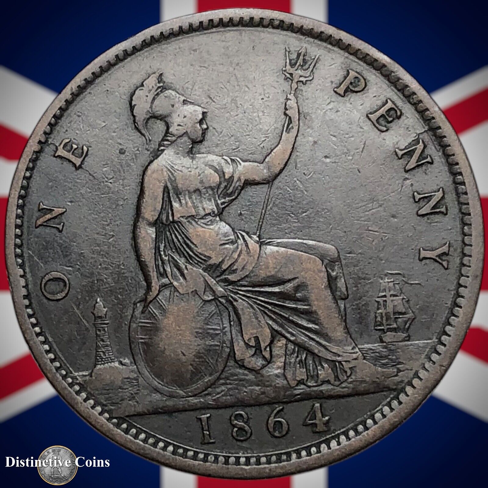 Great Britain 1864 Penny 1d GB6268