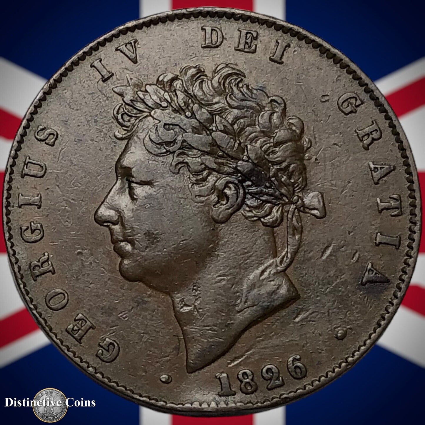 Great Britain 1826 Half Penny 1/2d GB5201