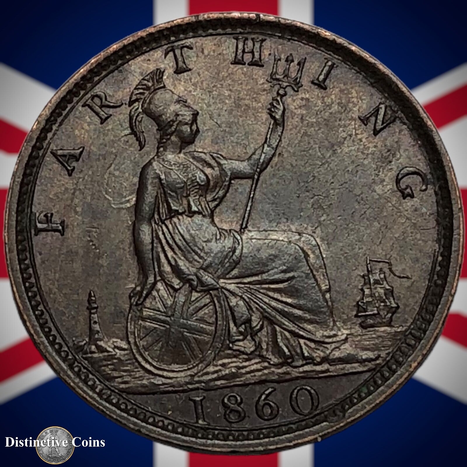 Great Britain 1860 Farthing 1/4d GB3482