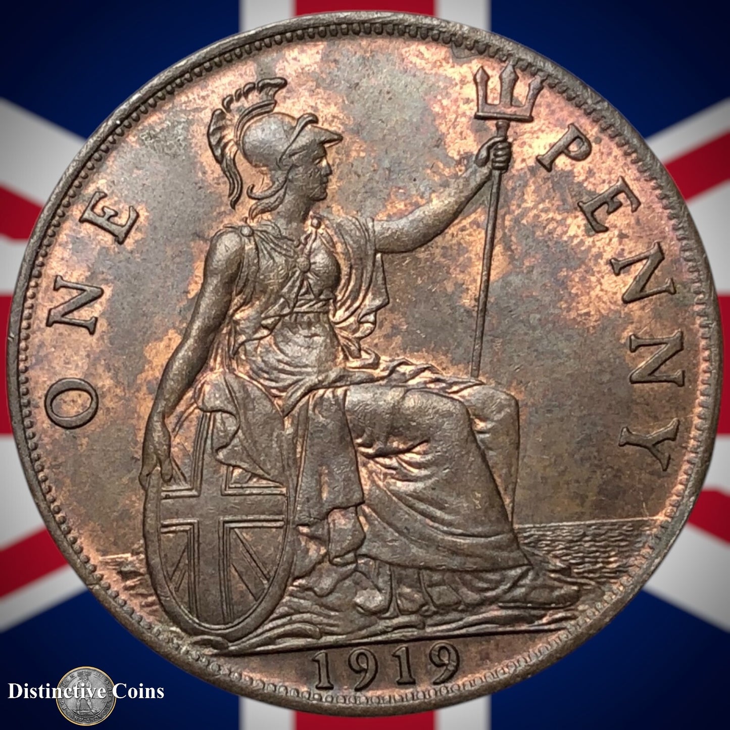 Great Britain 1919 Penny 1d GB6924