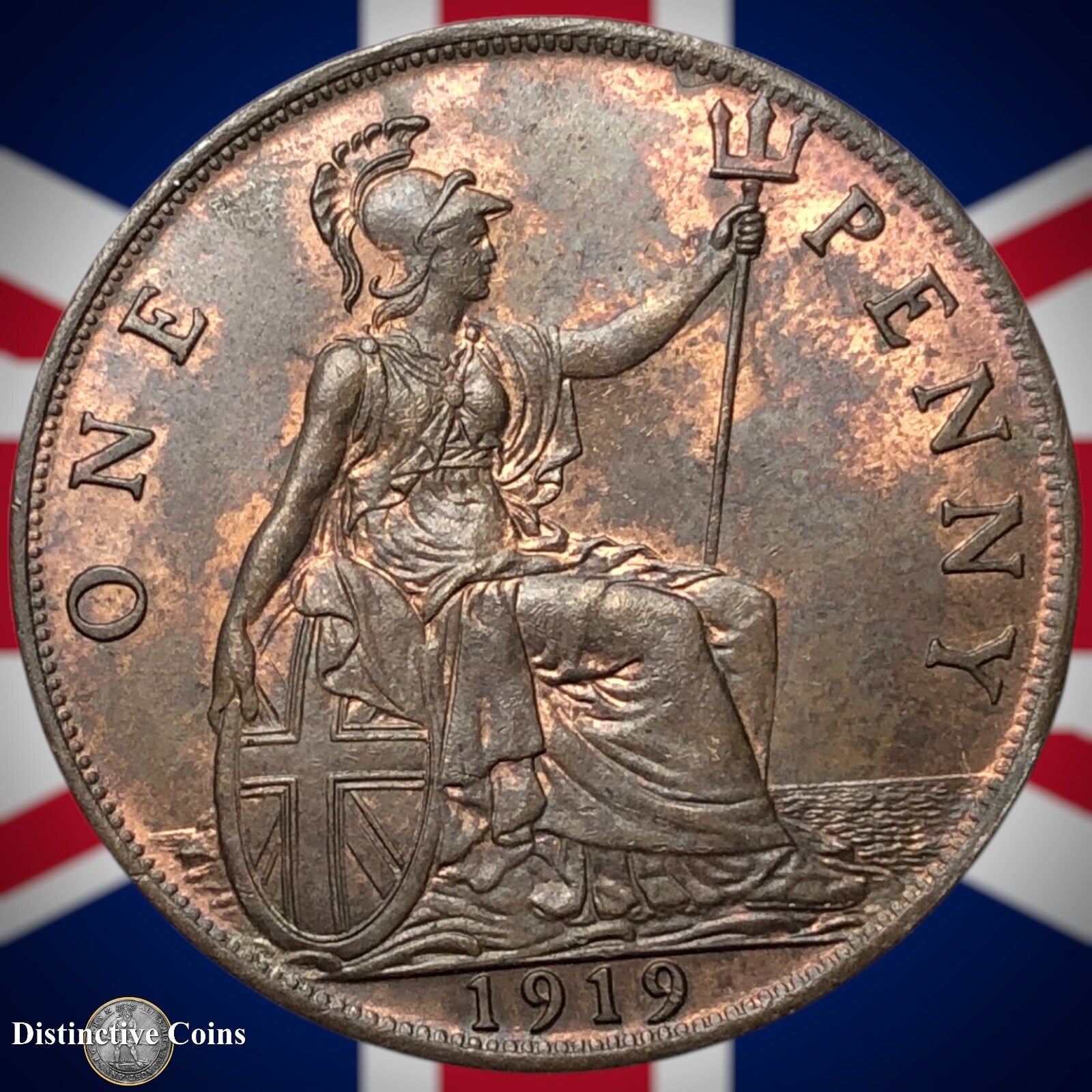 Great Britain 1919 Penny 1d GB6924