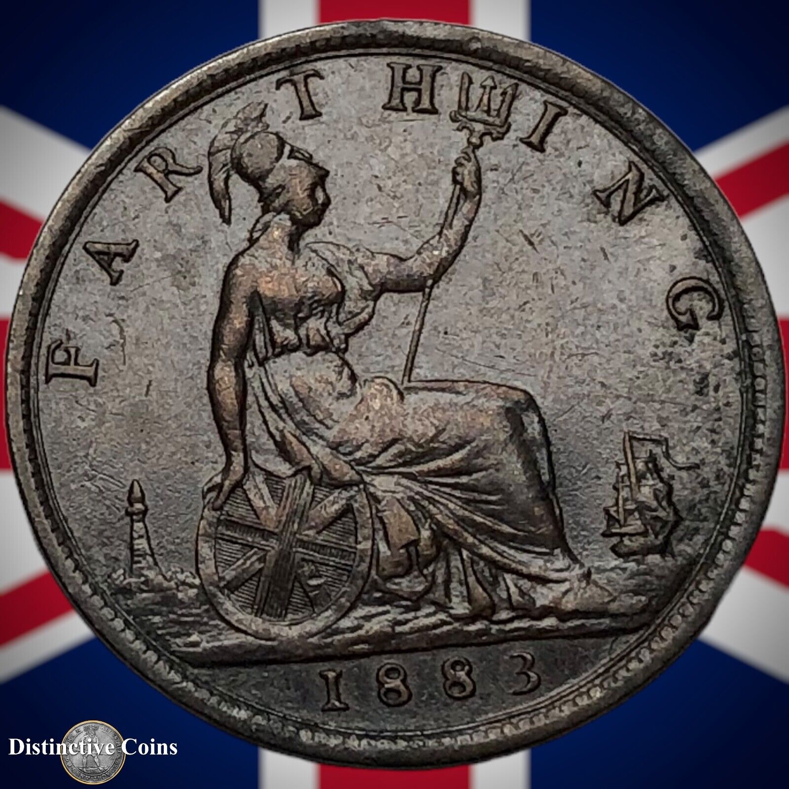 Great Britain 1883 Farthing 1/4d GB4049