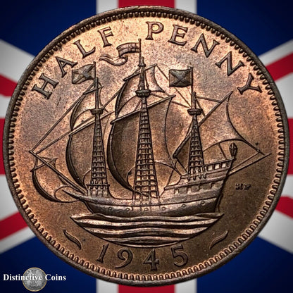 Great Britain 1945 Half Penny 1/2d GB6042