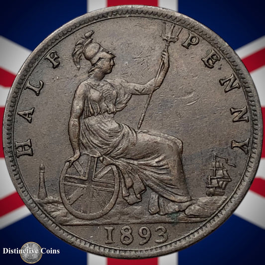 Great Britain 1893 Half Penny 1/2d GB5706
