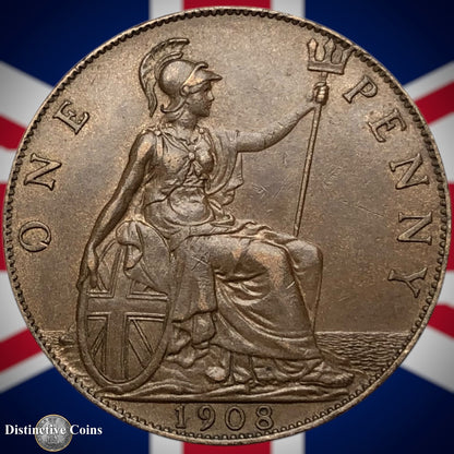 Great Britain 1908 Penny 1d GB6708