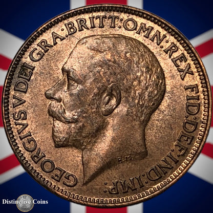 Great Britain 1922 Farthing 1/4d GB4761