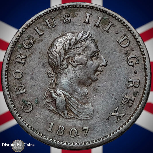 Great Britain 1807 Half Penny 1/2d GB5179