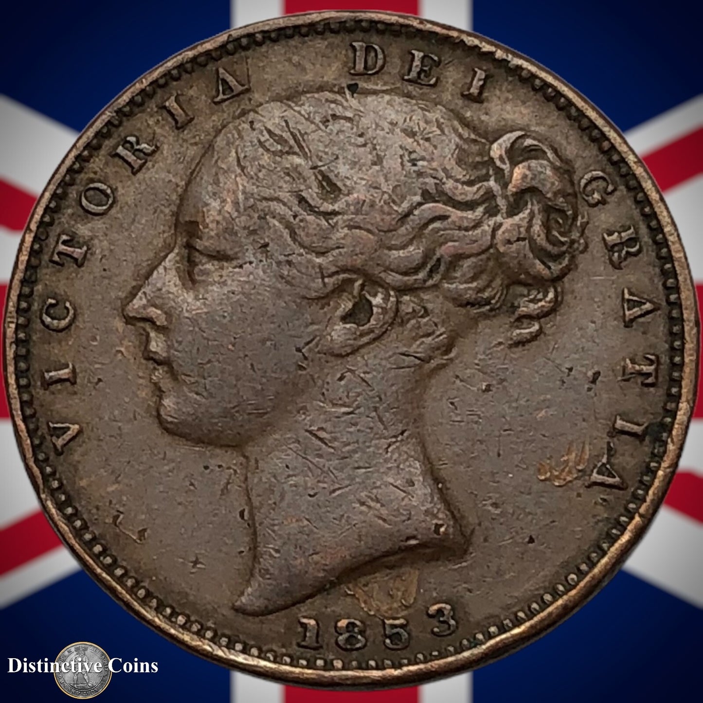 Great Britain 1853 Farthing 1/4d GB3447