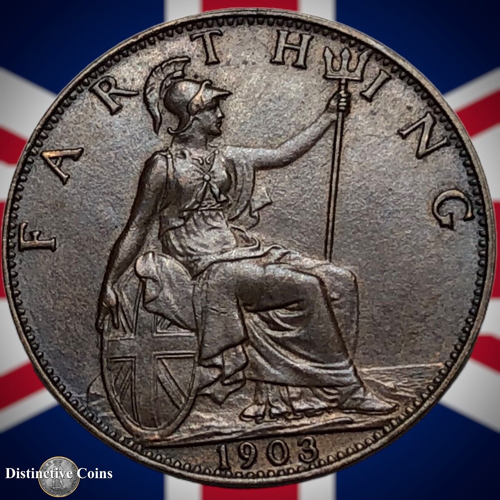 Great Britain 1903 Farthing 1/4d GB4543