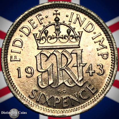 Great Britain 1943 Six Pence GB1735