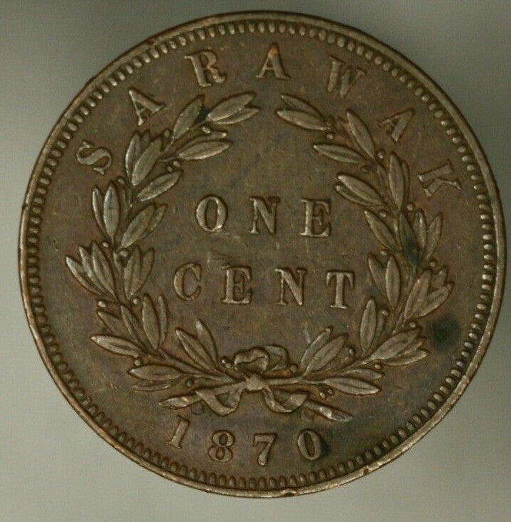 Sarawak Cent 1870  XF  A2017