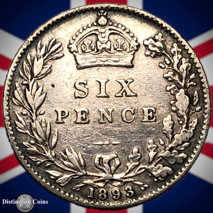 Great Britain 1893 Six Pence GB2773