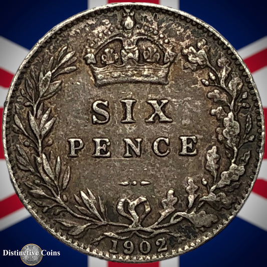 Great Britain 1902 Six Pence GB1498