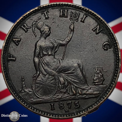 Great Britain 1875 H Farthing 1/4d GB3753