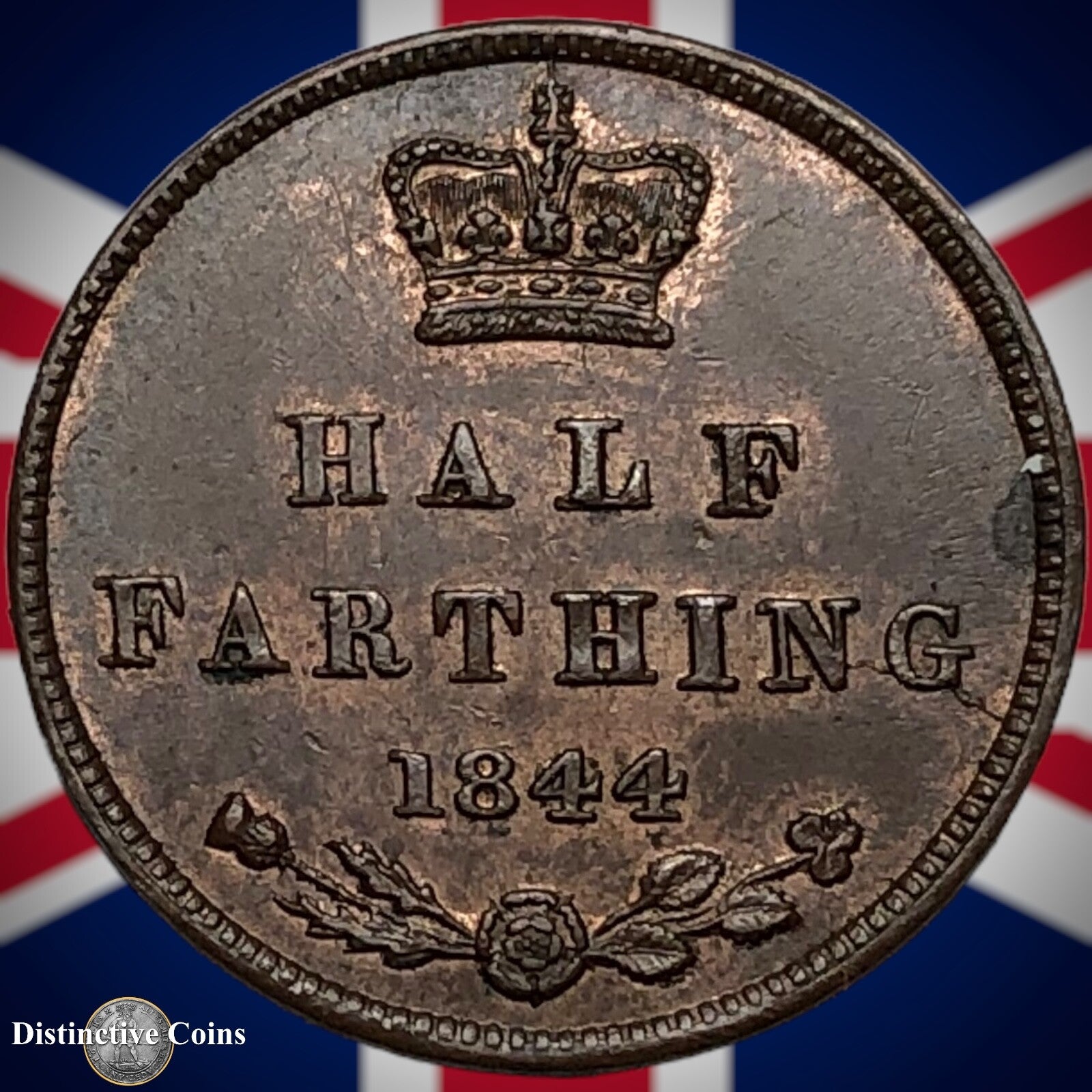 Great Britain 1844 Half Farthing 1/2 Penny GB3097