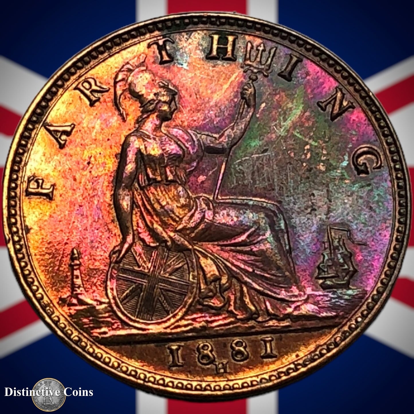 Great Britain 1881 H Farthing 1/4d GB3977