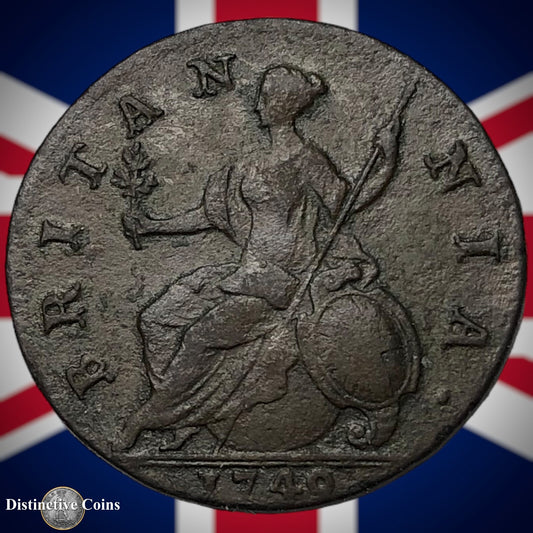 Great Britain 1749 Half Penny 1/2d GB5096