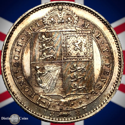Great Britain 1887 British One Shilling GB0518