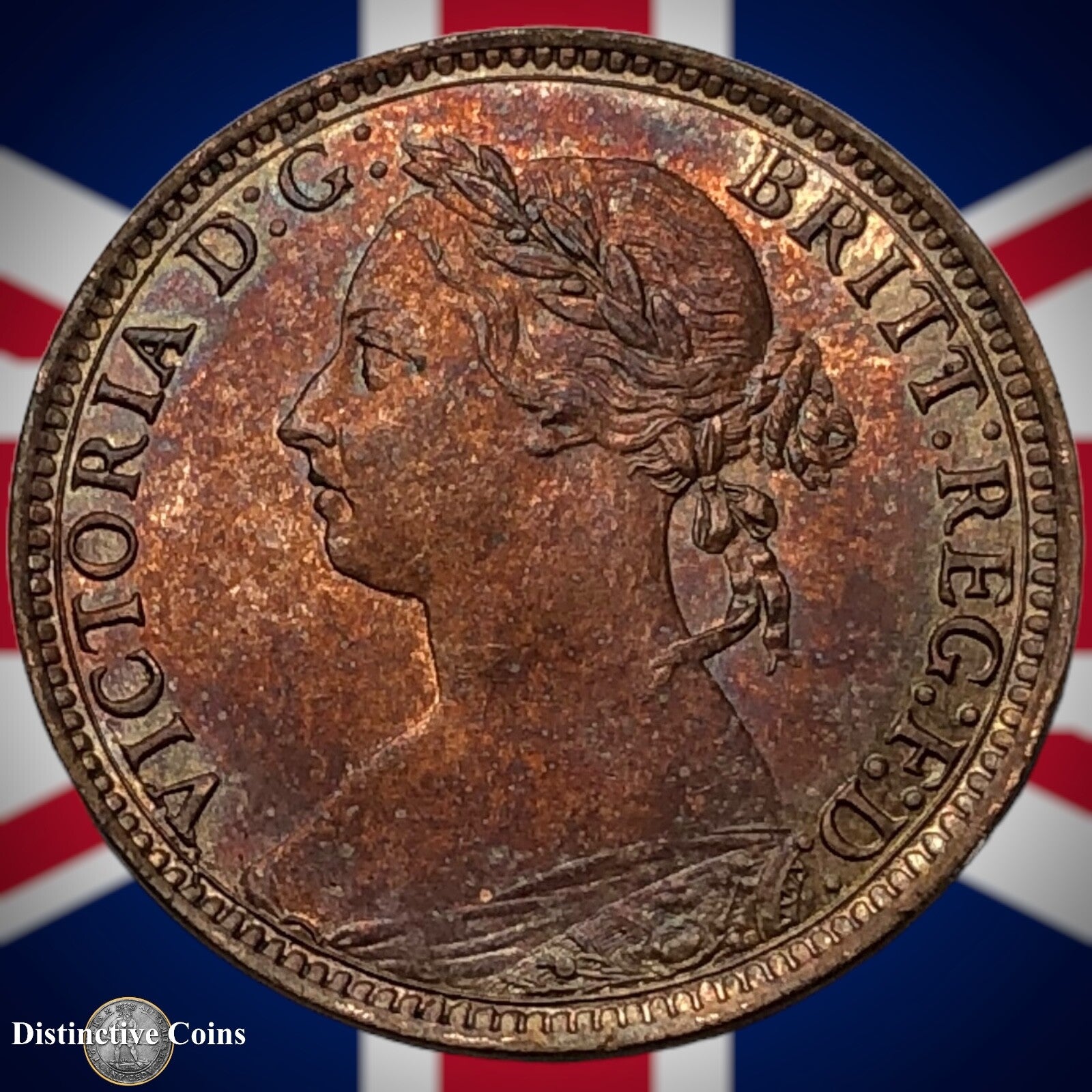 Great Britain 1891 Farthing 1/4d GB4320