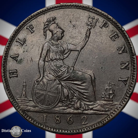 Great Britain 1862 Half Penny 1/2d GB5433