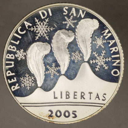 San Marino 5 Euro 2005 Proof