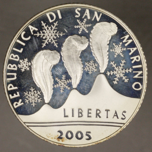 San Marino 5 Euro 2005 Proof