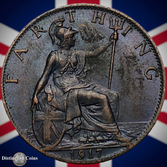 Great Britain 1917 Farthing 1/4d GB4678