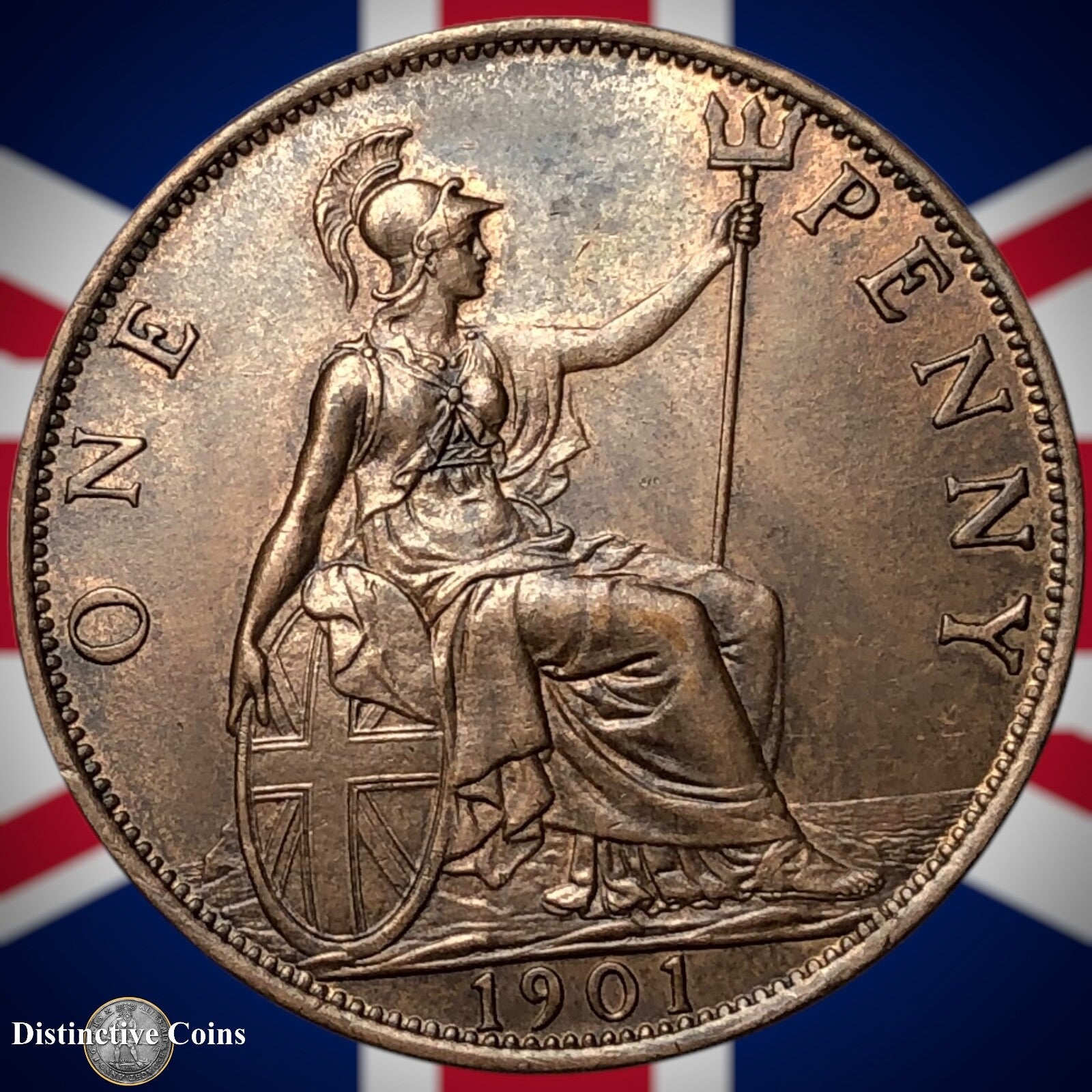 Great Britain 1901 Penny 1d GB6654