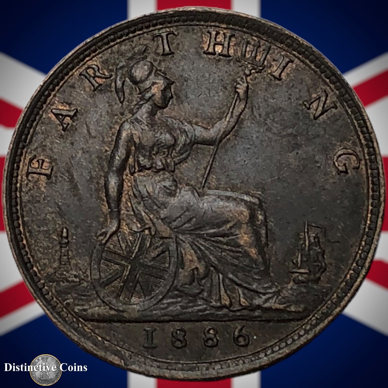 Great Britain 1886 Farthing 1/4d GB4210