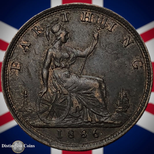 Great Britain 1886 Farthing 1/4d GB4210