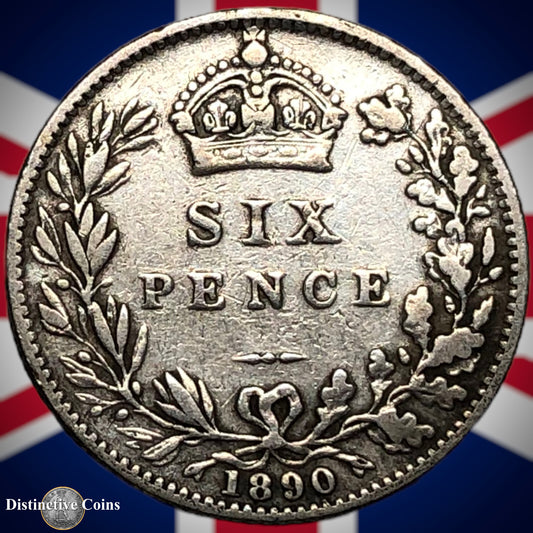 Great Britain 1890 Six Pence GB2735