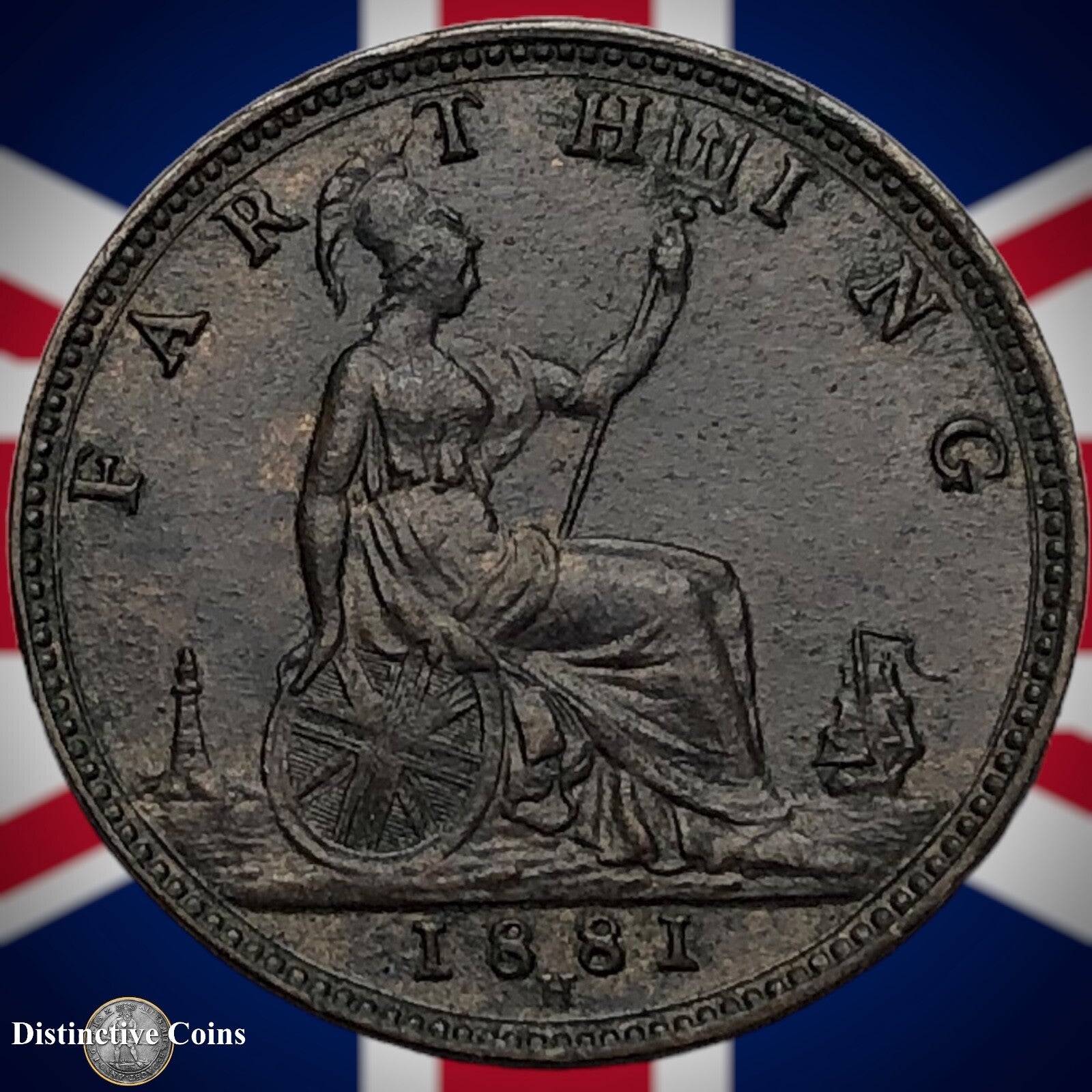 Great Britain 1881 H Farthing 1/4d GB3966