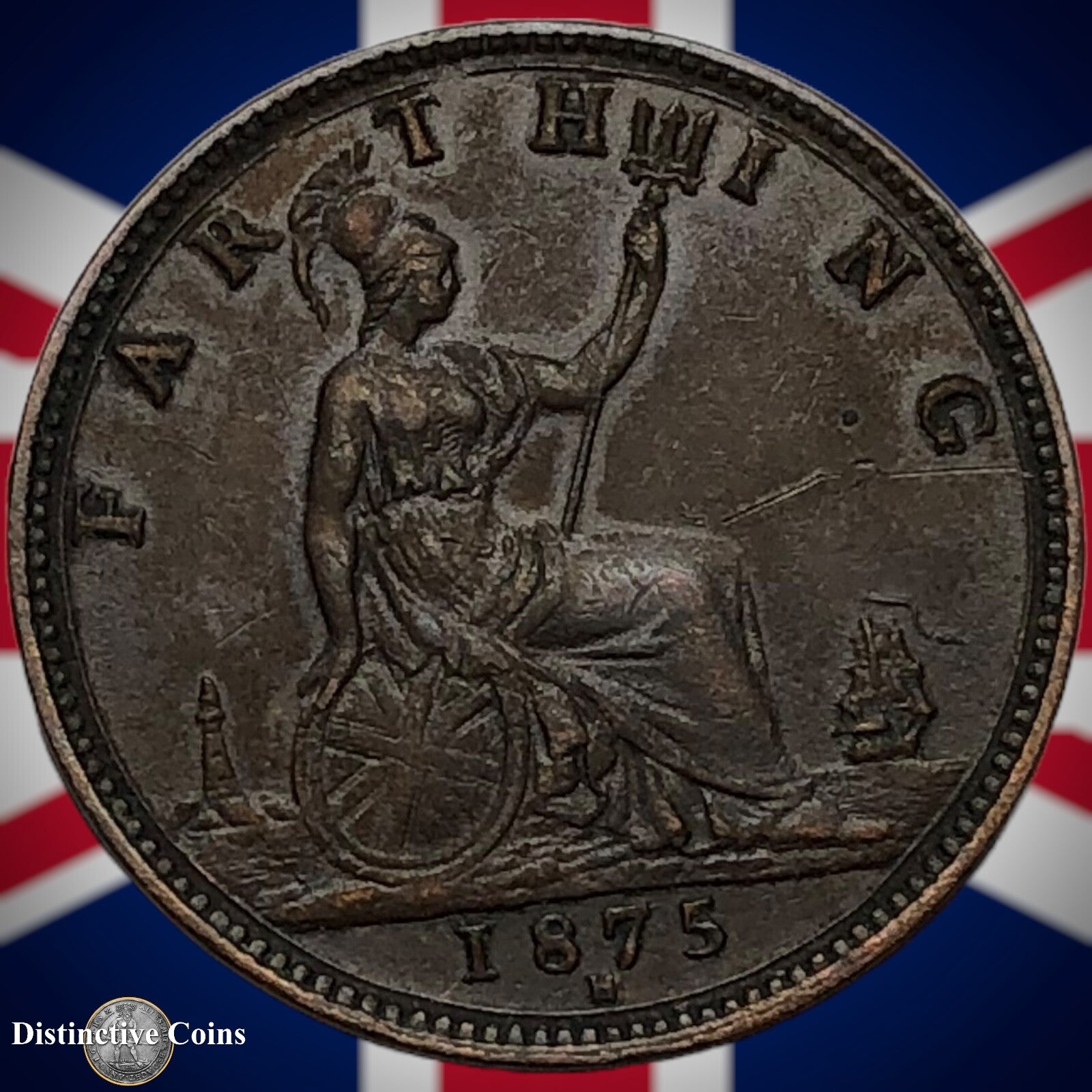 Great Britain 1875 H Farthing 1/4d GB3752