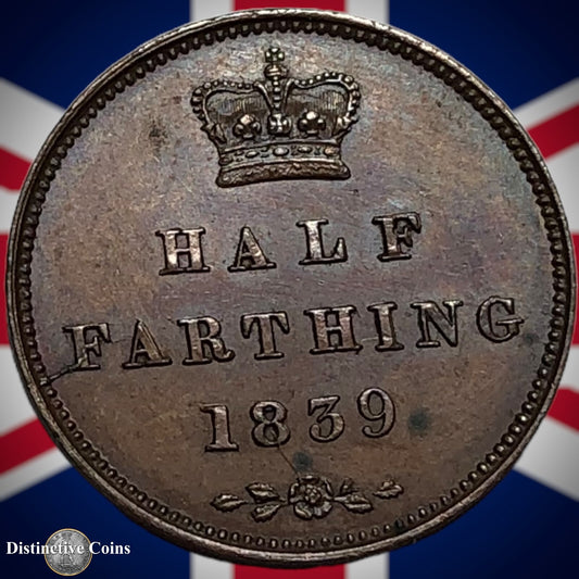 Great Britain 1839 Half Farthing 1/2 Penny GB3052