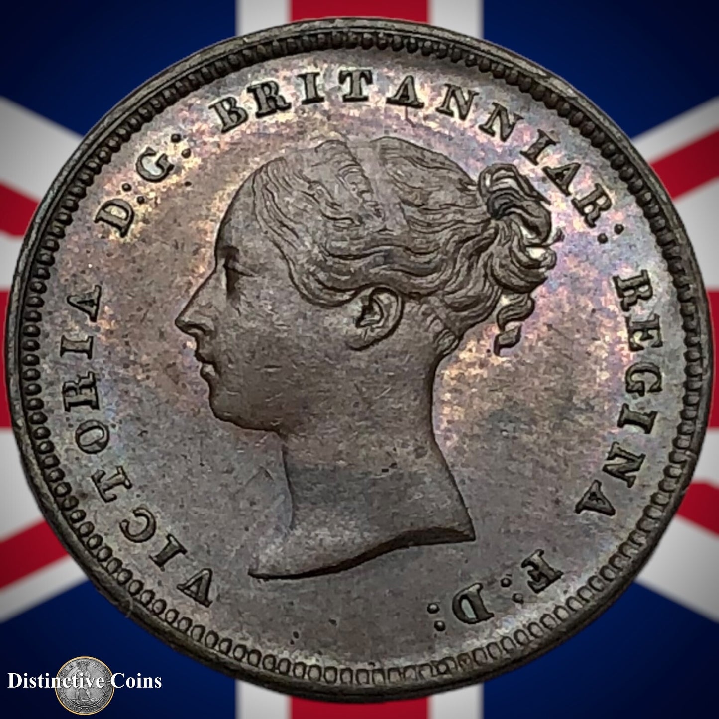Great Britain 1843 Half Farthing 1/2 Penny GB3073