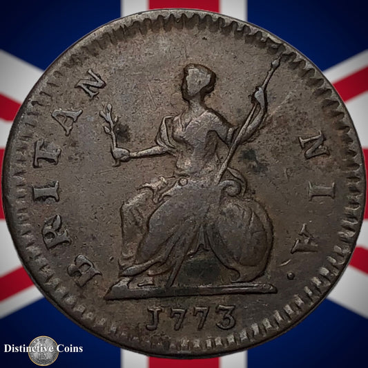 Great Britain 1773 Farthing 1/4d GB3192