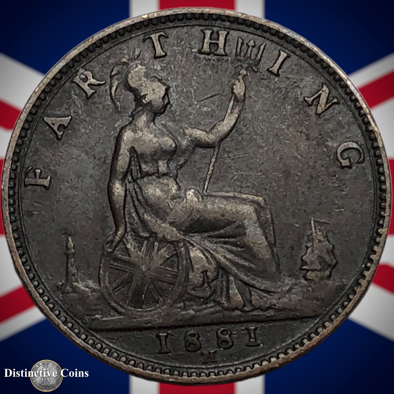 Great Britain 1881 H Farthing 1/4d GB3893
