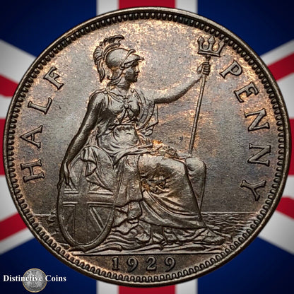 Great Britain 1929 Half Penny 1/2d GB5949