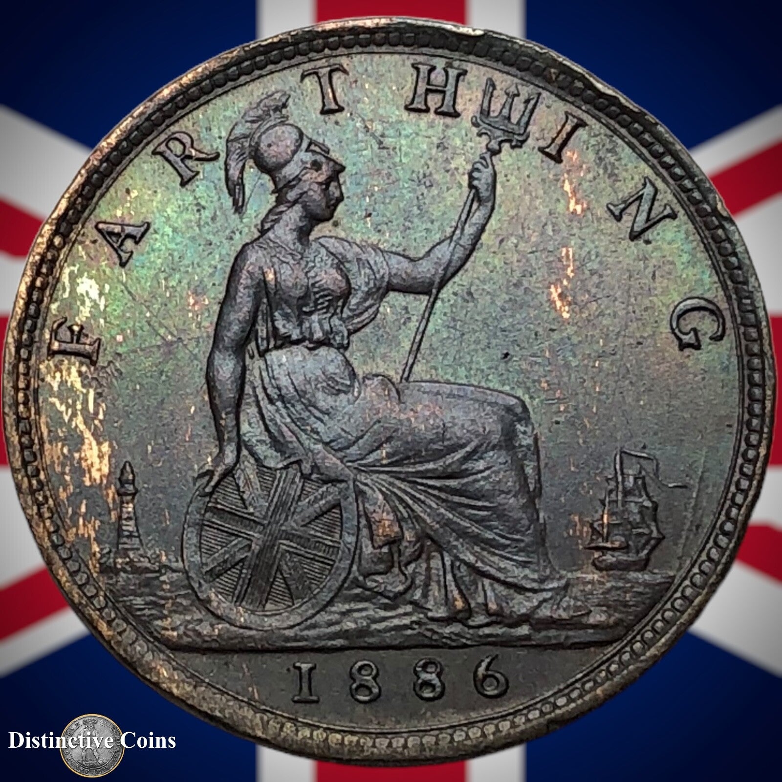 Great Britain 1886 Farthing 1/4d GB4247