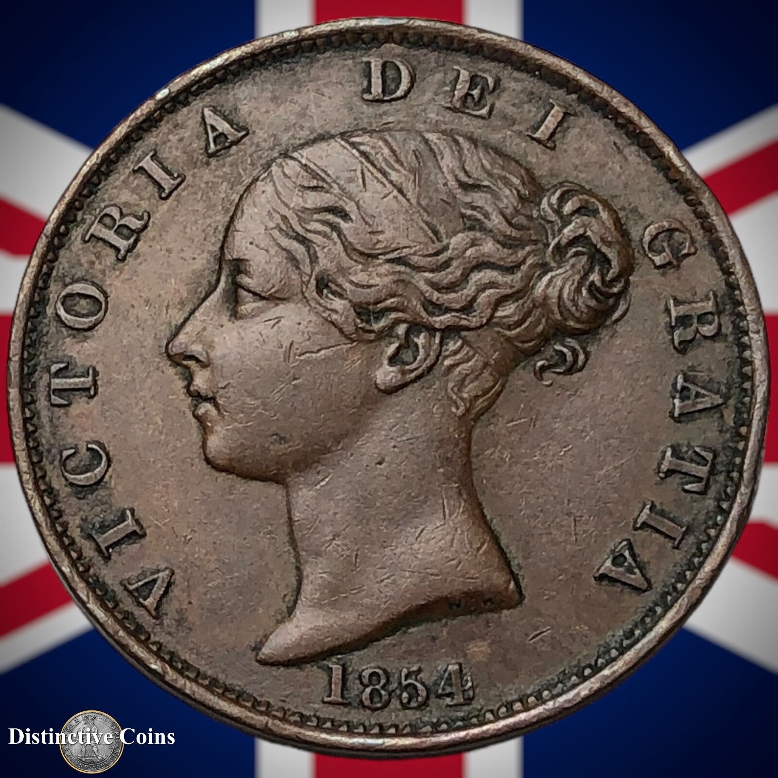 Great Britain 1854 Half Penny 1/2d GB5290