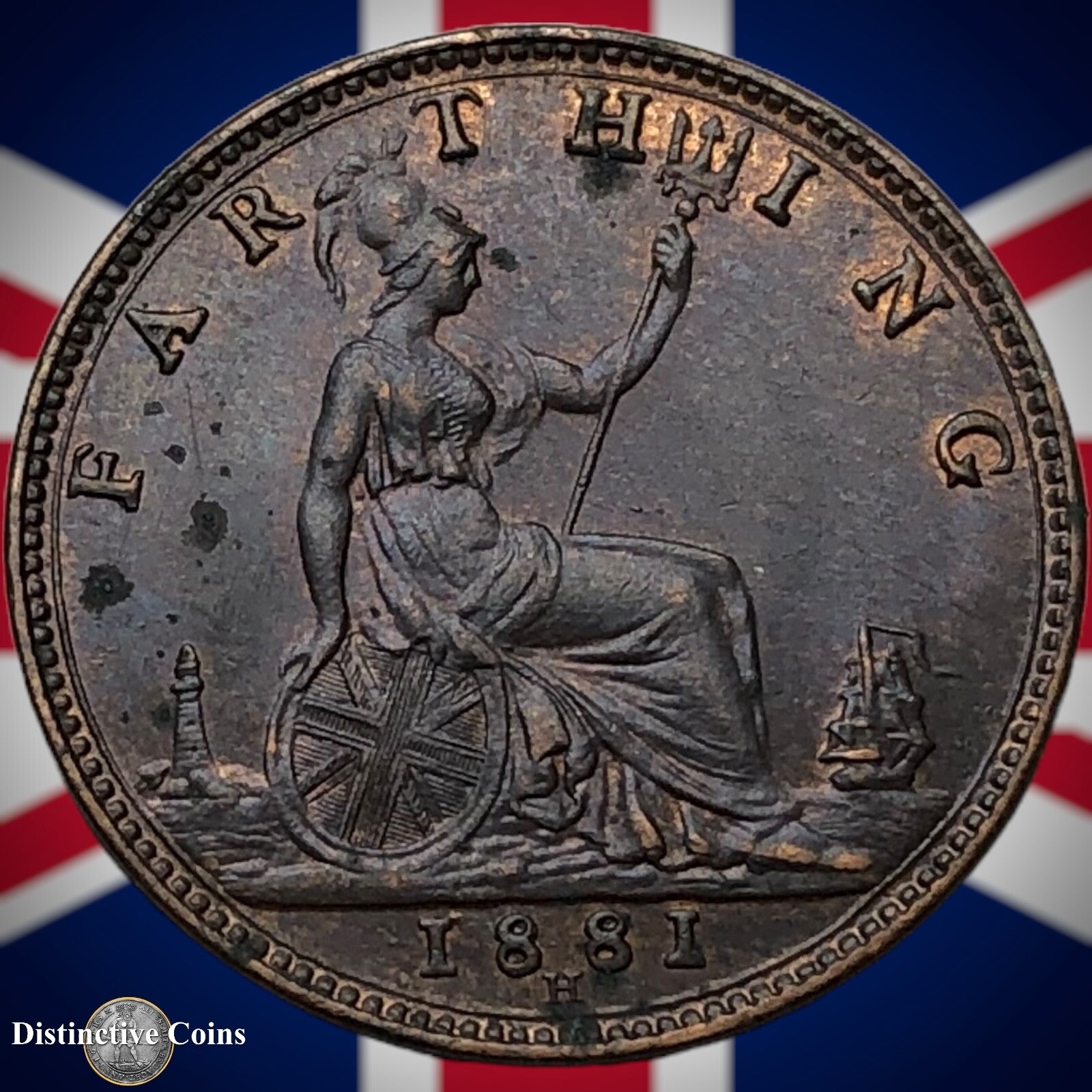 Great Britain 1881 H Farthing 1/4d GB4022