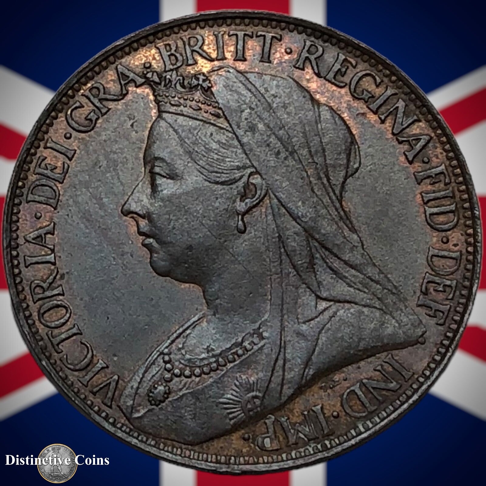 Great Britain 1895 Farthing 1/4d GB4406