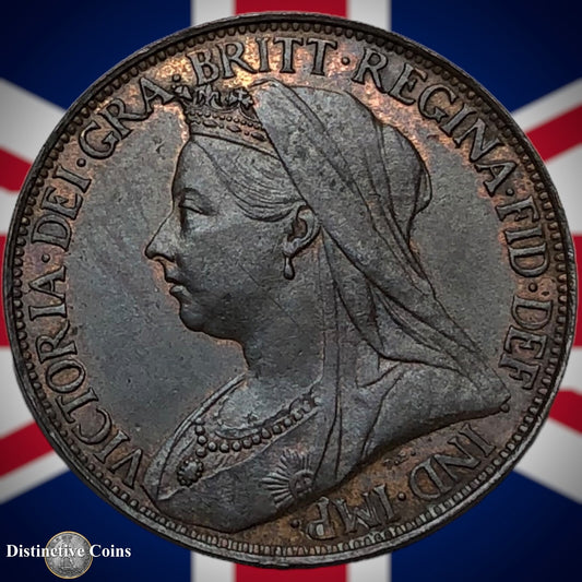 Great Britain 1895 Farthing 1/4d GB4406