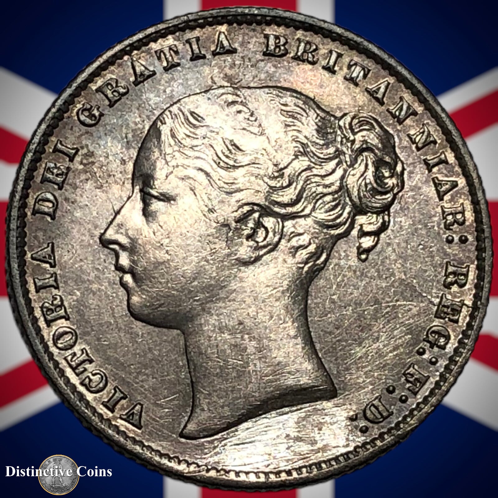Great Britain 1859 British One Shilling GB0252