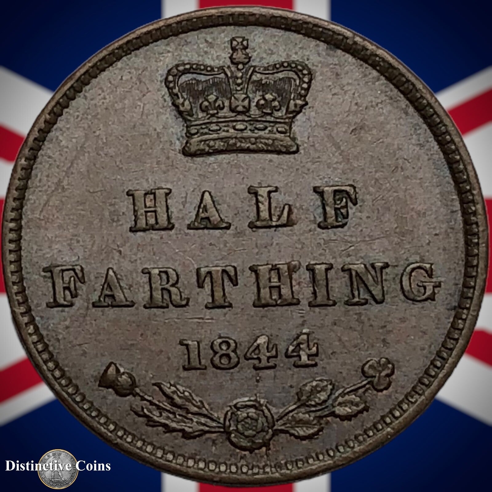 Great Britain 1844 Half Farthing 1/2 Penny GB3109